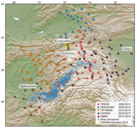 temporary seismic networks in Tajikistan, Kyrgyzstan, and Afghanistan (Figure 2)