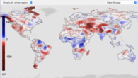 Weltkarte Wasserverluste