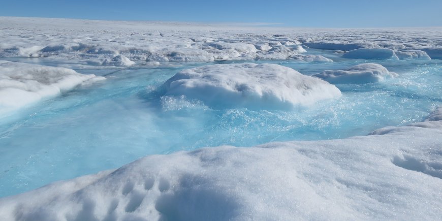 Glacial-melt stream in Greenland