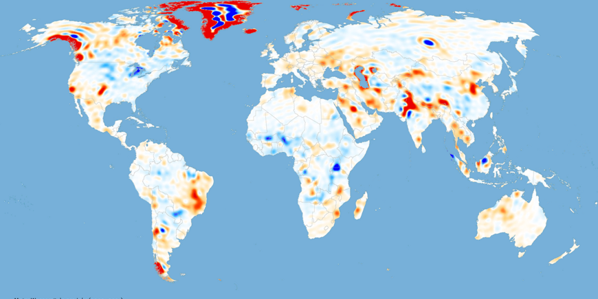 World map water availability