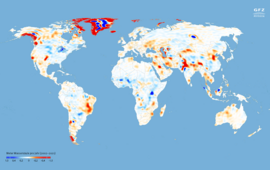 World map water availability