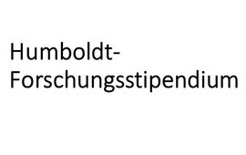 [Translate to English:] Humboldt-Forschungsstipendium