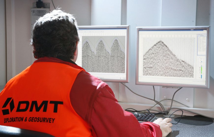 Seismogramme zeigen die Reise der Schallwellen durch den Untergrund. (© DMT/Geisler)