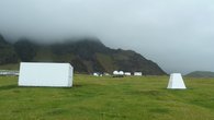 Absolute building and variometer house in Tristan da Cunha