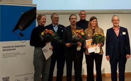 Nominees and award givers of the Adlershof Dissertation Award