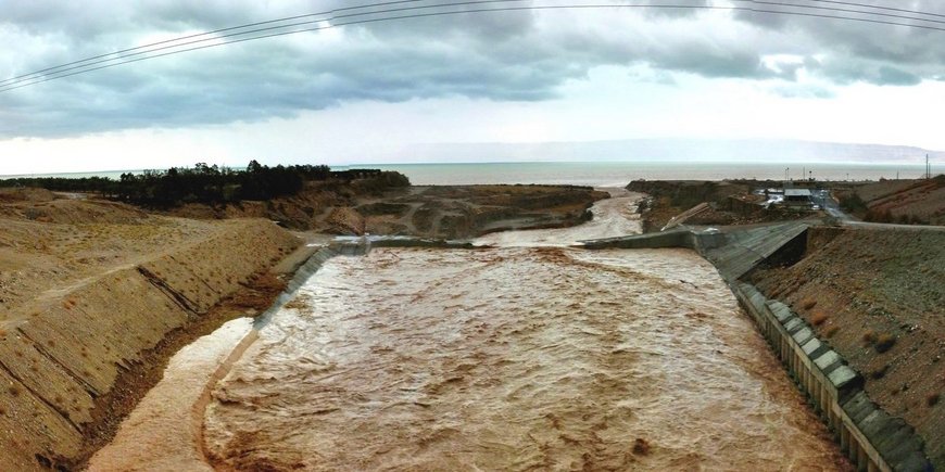 Flash flood at Wadi Mujib