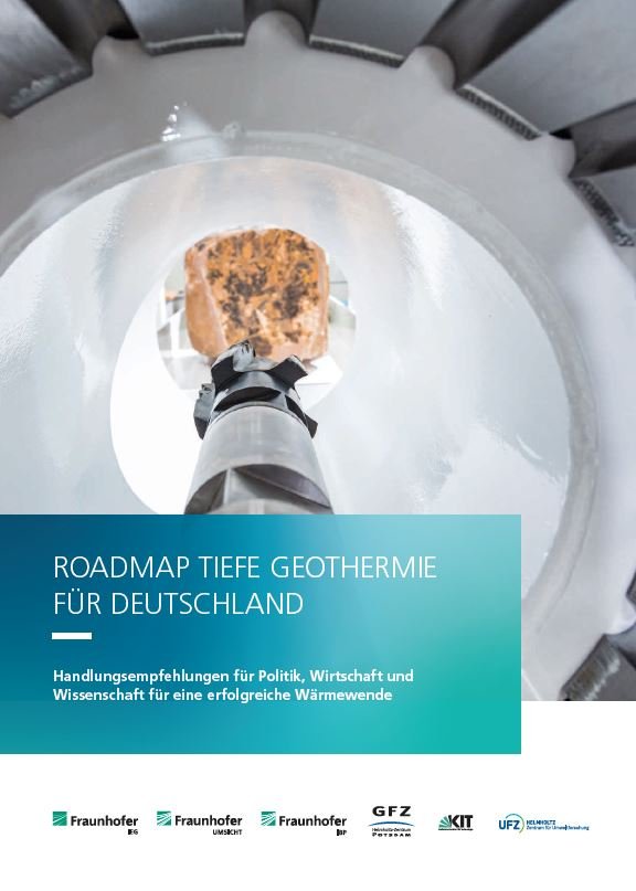 Screenshot der Titelseite "Roadmap Tiefe Geothermie