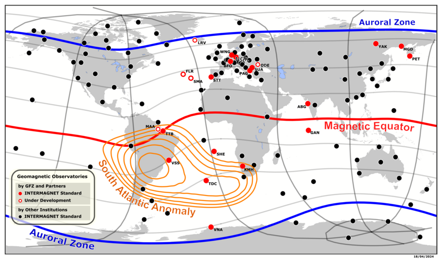 Netzwerk Geomagnetischer Observatorien Intermagnet