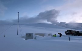 SMARTIES Station auf Island im Eis
