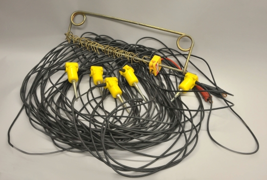 Geophone Strings (cables rolled up)