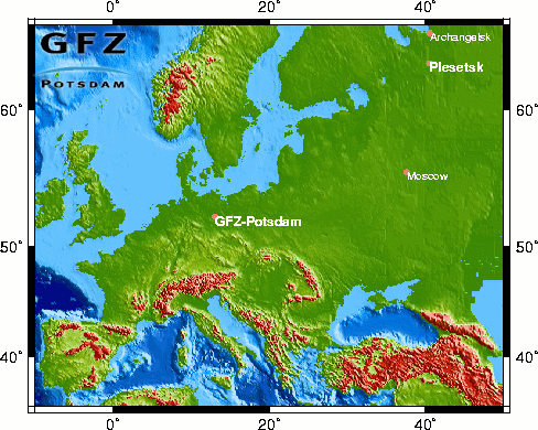 Karte mit Lage von Plessezk.