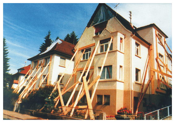 Damages due to the Albstadt earthquake on September 3, 1978 observed in Tailfingen (Baden-Württemberg)